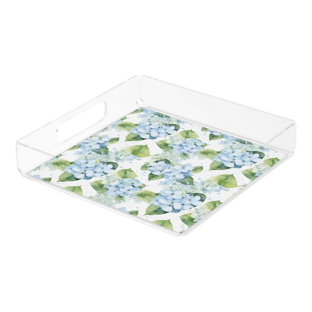Hydrangeas  acrylic tray (Angled)