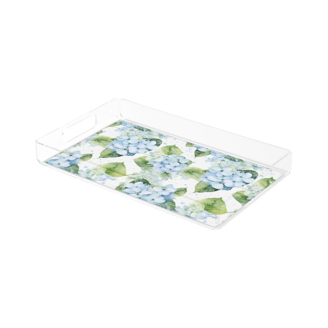 Hydrangeas  acrylic tray (Angled)