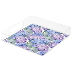 Hydrangeas  acrylic tray