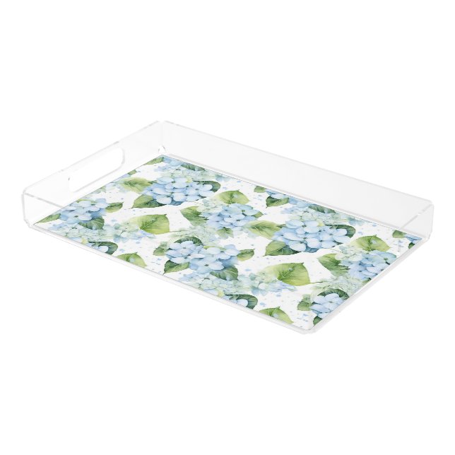 Hydrangeas  acrylic tray (Angled)