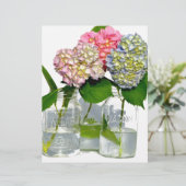 Hydrangeas and Mason jar (Standing Front)