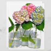 Hydrangeas and Mason jar (Front/Back)