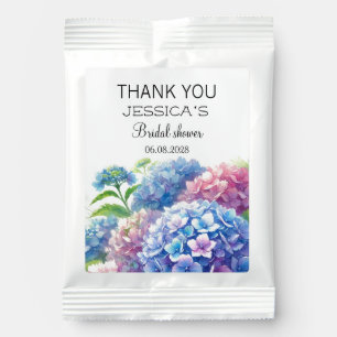 Hydrangeas Blue Flowers  Bridal Shower Party Margarita Drink Mix