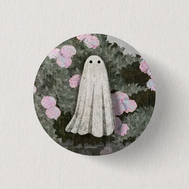 Hydrangeas Button (Front)