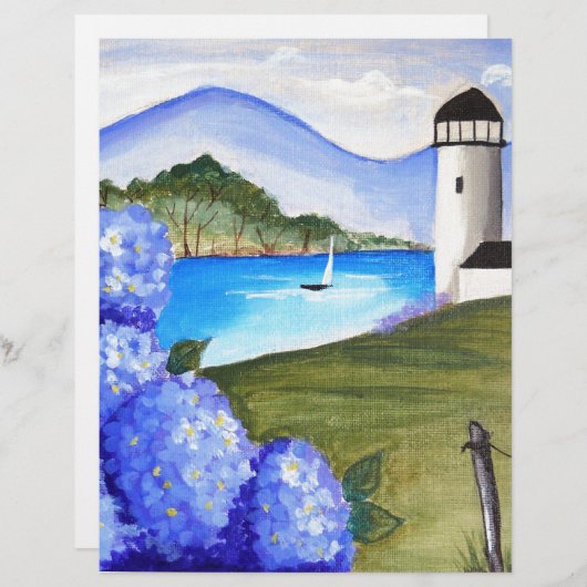 Hydrangeas by the bay (Front/Back)