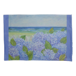 Hydrangeas By The Sea Pillow Case