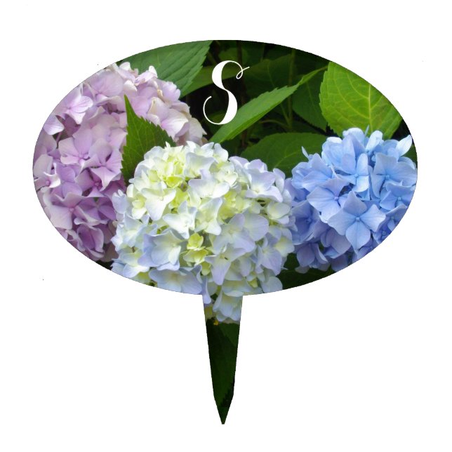 Hydrangeas Cake Topper (Front)