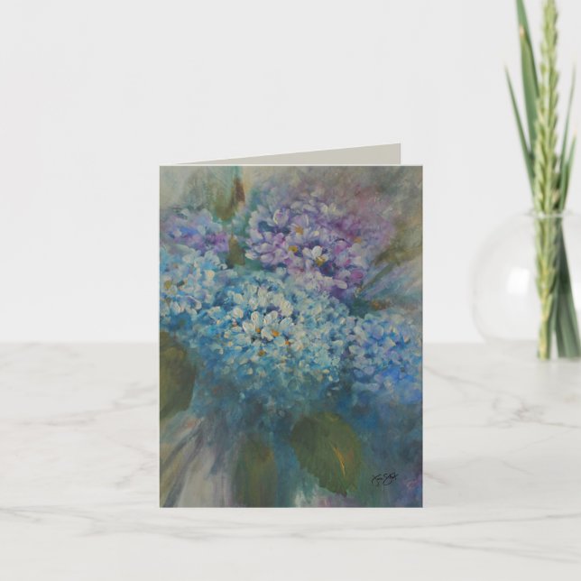 Hydrangeas Card (Front)