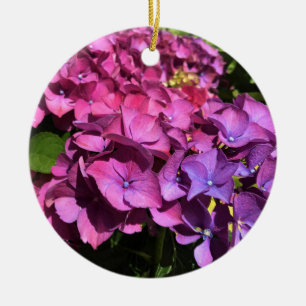 Hydrangeas Ceramic Ornament