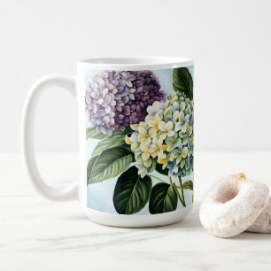 Hydrangeas - Classic Pastel Flower Coffee Mug