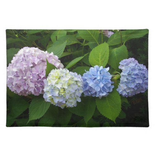 Hydrangeas Cloth Placemat