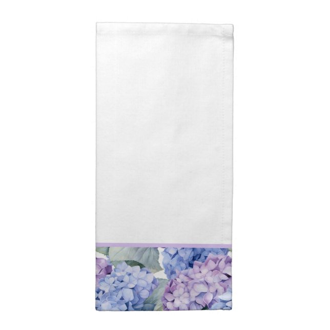 Hydrangeas Cocktail Set Cloth Napkin (Half Fold)
