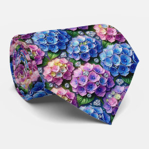 Hydrangeas & Diamonds Wedding and Events Neck Tie