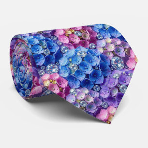 Hydrangeas & Diamonds Wedding and Events Neck Tie