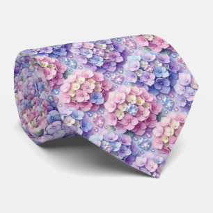 Hydrangeas & Diamonds Wedding and Events Neck Tie