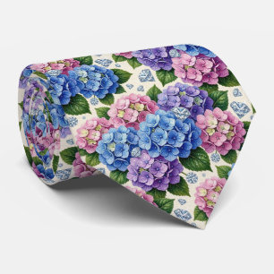 Hydrangeas & Diamonds Wedding and Events Neck Tie
