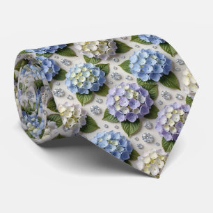 Hydrangeas & Diamonds Wedding and Events Neck Tie