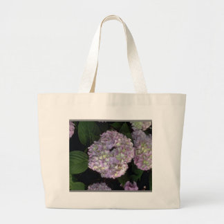 hydrangeas duffle large tote bag