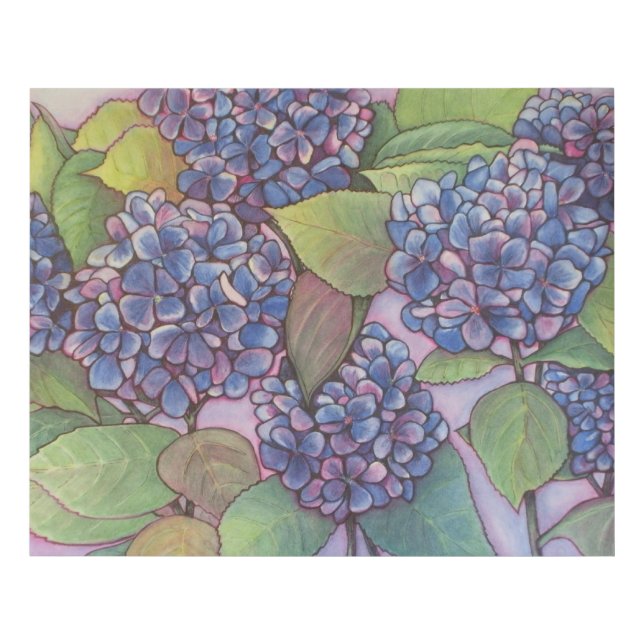 Hydrangeas Faux Canvas Print (Front)