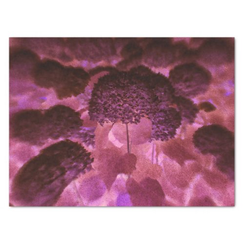 Hydrangeas Floral Purple Pink Chic Vintage Texture Tissue Paper