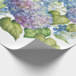 Hydrangeas in Bloom Wrapping Paper<br><div class="desc">If you love hydrangeas,  you'll certainly enjoy the lovely floral art on this paper. Blooming hydrangeas are shown in delightful shades from pink to blue to lavender,  making it an ideal paper for weddings and other special occasions.</div>