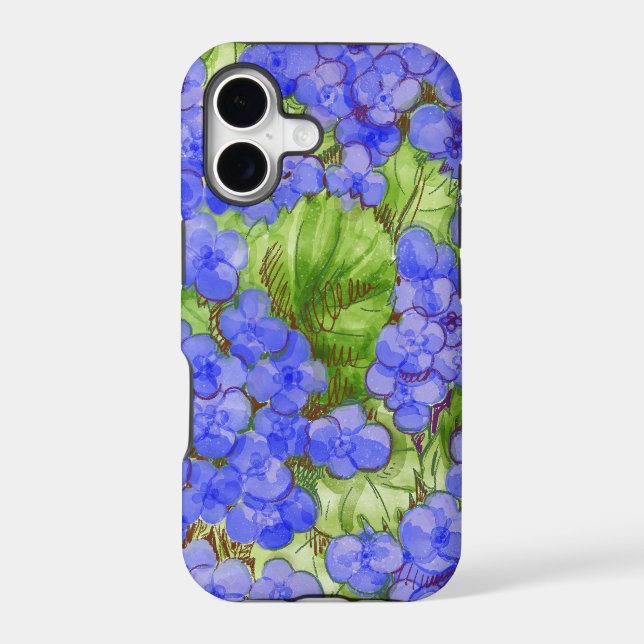 Hydrangeas Iphone Case (Back)