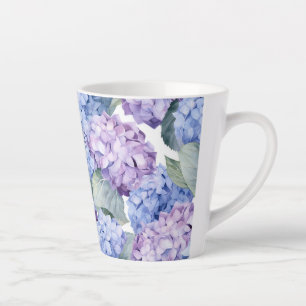 Hydrangeas latte mug