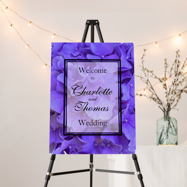 Hydrangeas Lavender lilac Foam Board (In Situ (Stand))