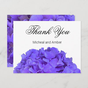 Hydrangeas Lavender lilac Thank You Card