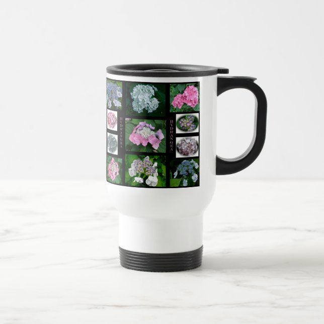 Hydrangeas on Parade Travel Mug (Right)