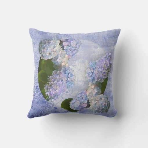 Hydrangeas Outdoor Pillow | Zazzle