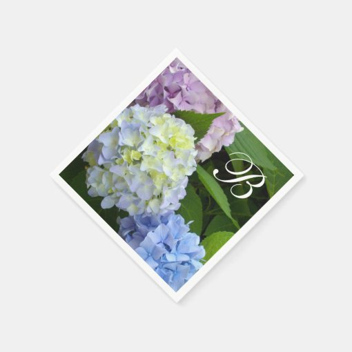 Hydrangeas Paper Napkins Zazzle