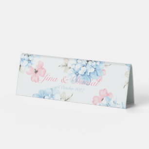Hydrangeas Pastel Bloom Table Tent