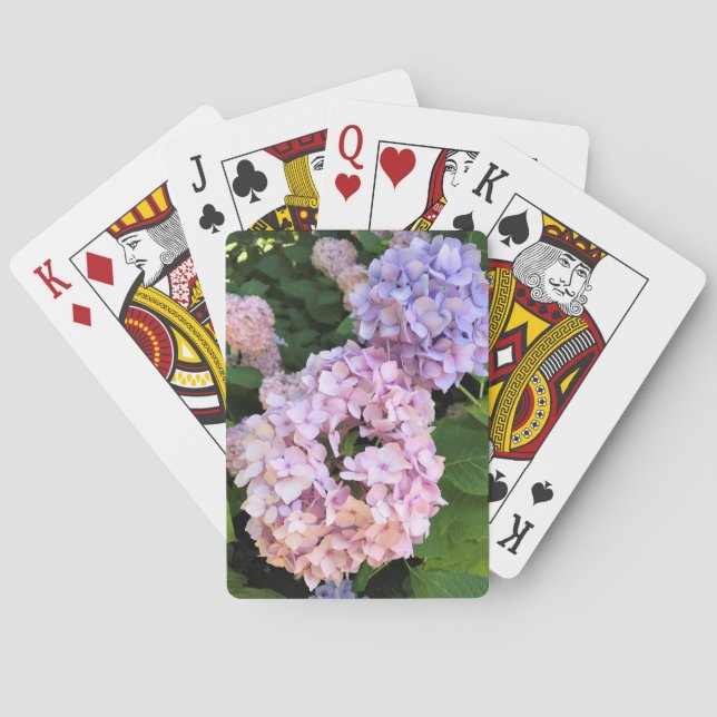 Hydrangeas Poker Cards (Back)