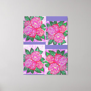HYDRANGEAS Premium Wrapped Canvas (Gloss) Print