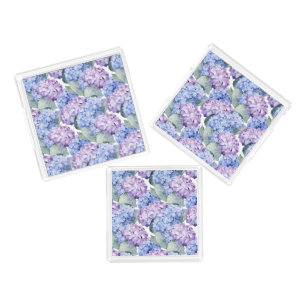 Hydrangeas Set Acrylic Tray