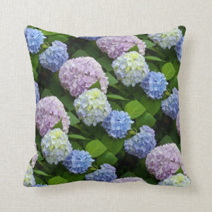 Hydrangeas Throw Pillow