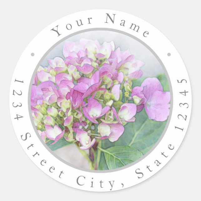 Hydrangeas Vignette Labels (Front)