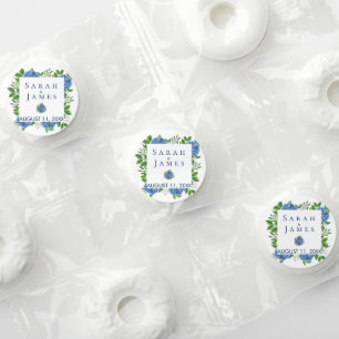 Hydrangeas Wedding Candy Favors Personalized
