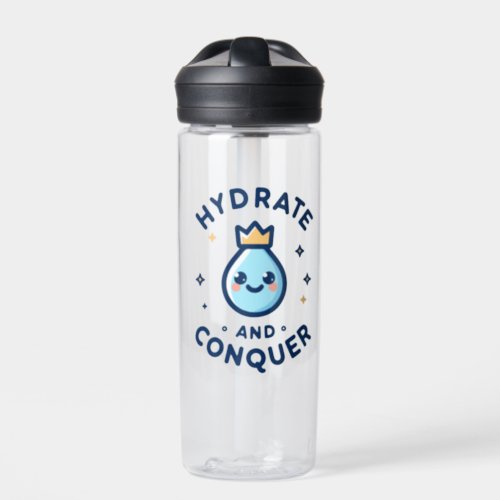Hydrate and Conquer Water Bottle