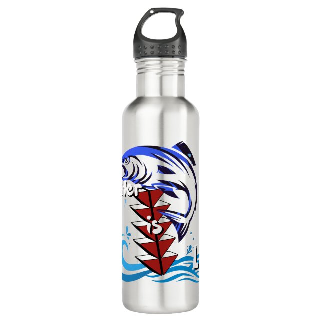 Hydrate & Represent Stainless Steel Water Bottle (Front)