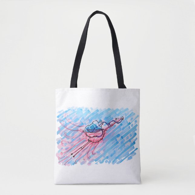 Hydrated Flamingo Tote Bag (Front)