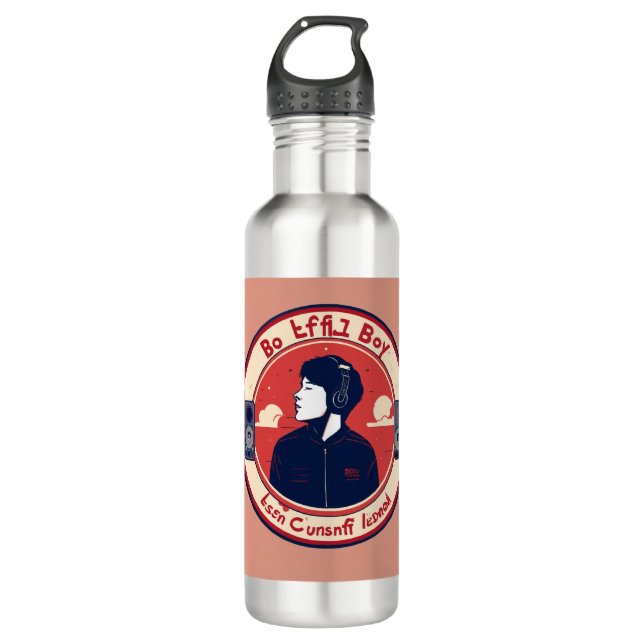 Hydration Elegance: Stainless Steel Water  Bottle (Front)