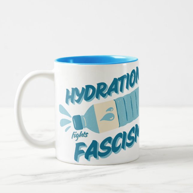 Hydration Fights Fascism Mug (Left)