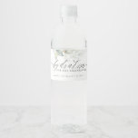 Hydration for the Celebration - Greenery Wedding Water Bottle Label<br><div class="desc">Elegant watercolor greenery - Hydration for the Celebration - water bottle labels</div>