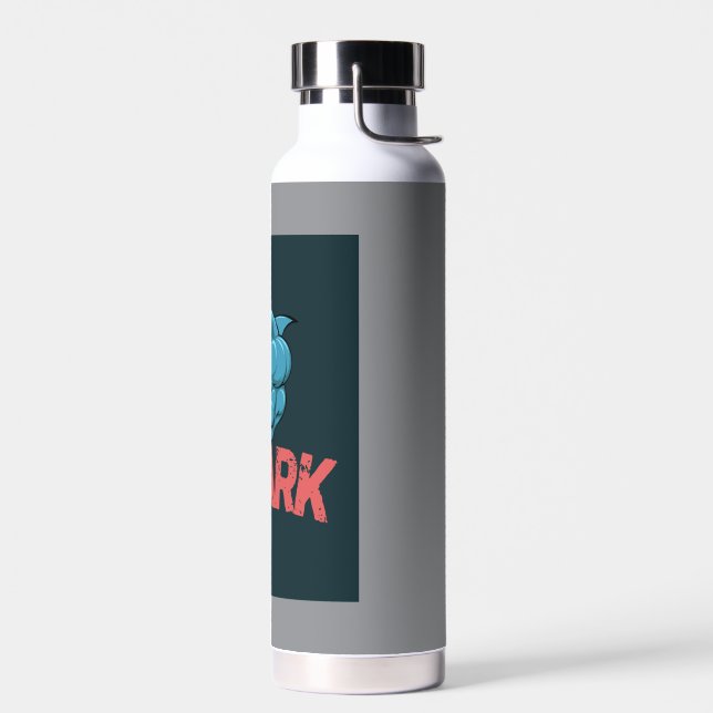 "Hydration Vibes – Custom Reusable Water Bottle" Bottle (Left)