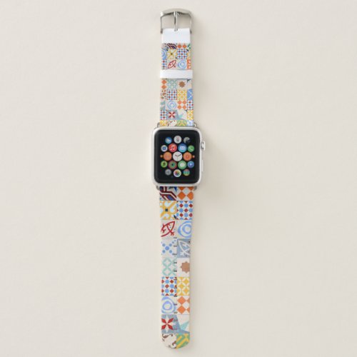 Hydraulic Cement Mosaic Tile Trend Apple Watch Band