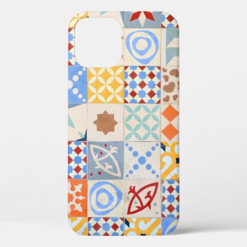 Hydraulic Cement Mosaic Tile Trend iPhone 12 Case