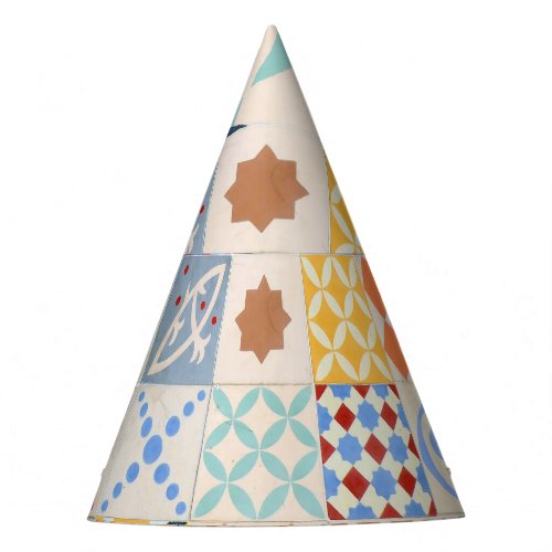 Hydraulic Cement Mosaic Tile Trend Party Hat