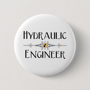 Hydraulic Engineer Decorative Line Button